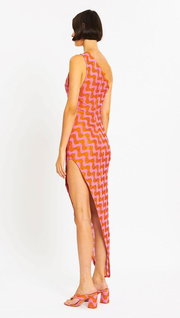 AIIZIE ASYMMETRIC WAVY DRESS - product image