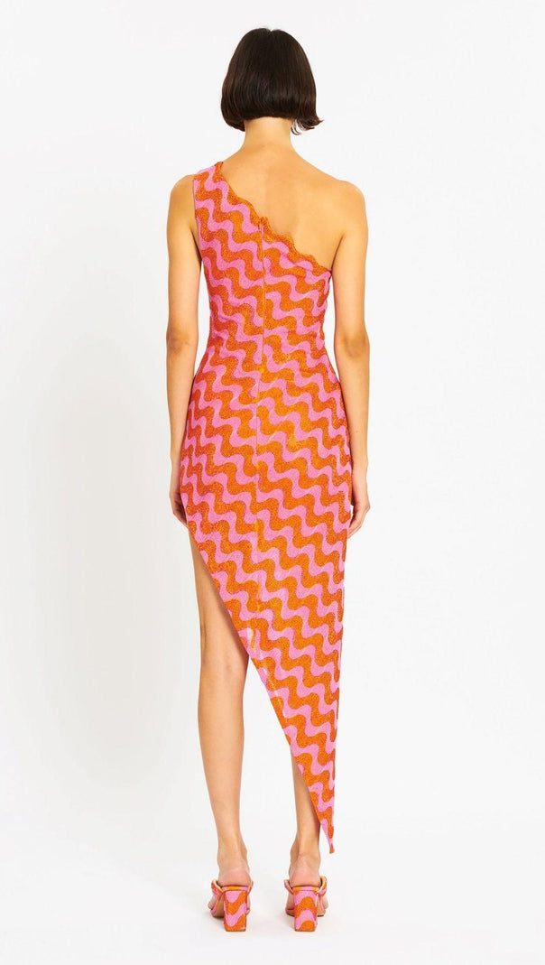AIIZIE ASYMMETRIC WAVY DRESS - product image