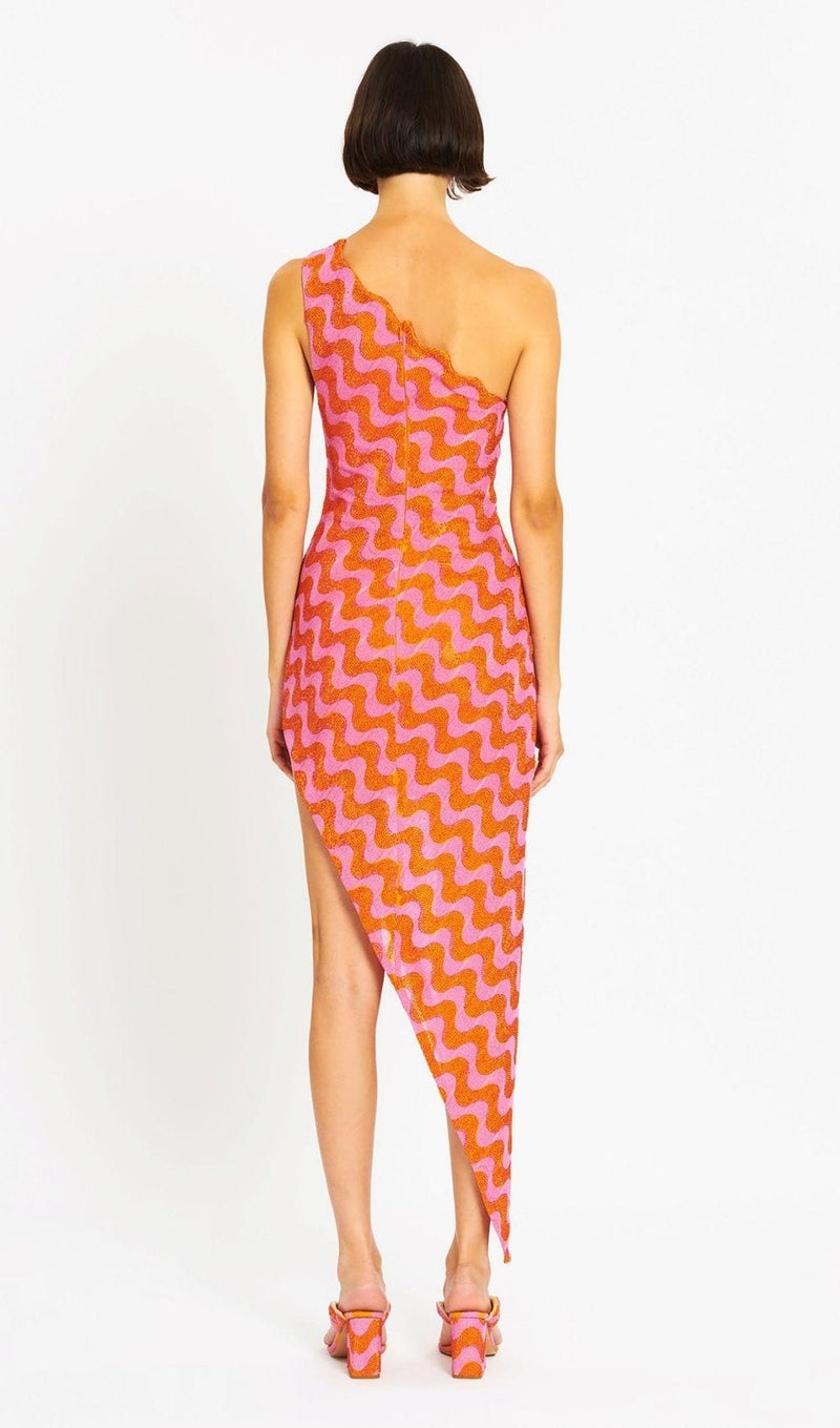 ASYMMETRIC WAVY DRESS