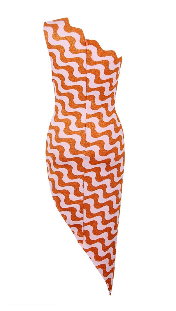 AIIZIE ASYMMETRIC WAVY DRESS - product image
