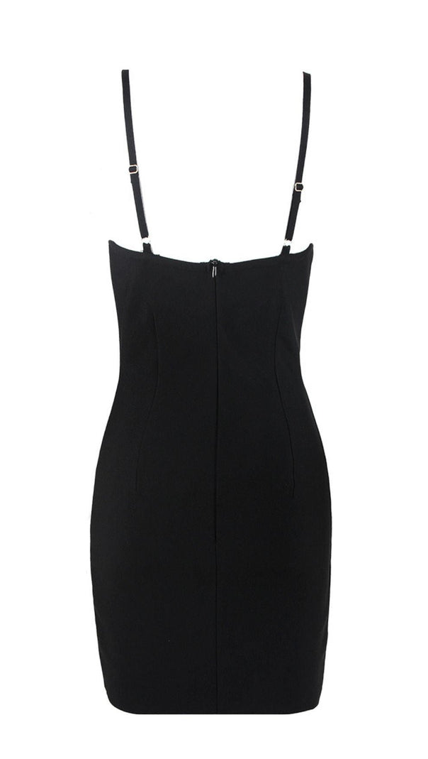 AIIZIE CRYSTAL FLOWER BANDAGE MINI DRESS - product image