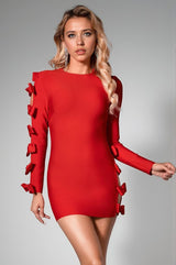 Briane Butterfly Cutout Bodycon Mini Dress