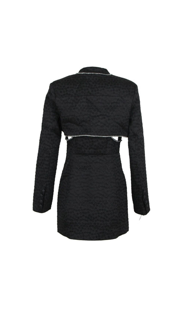 AIIZIE BLACK POLYESTER BLAZER DRESS - product image