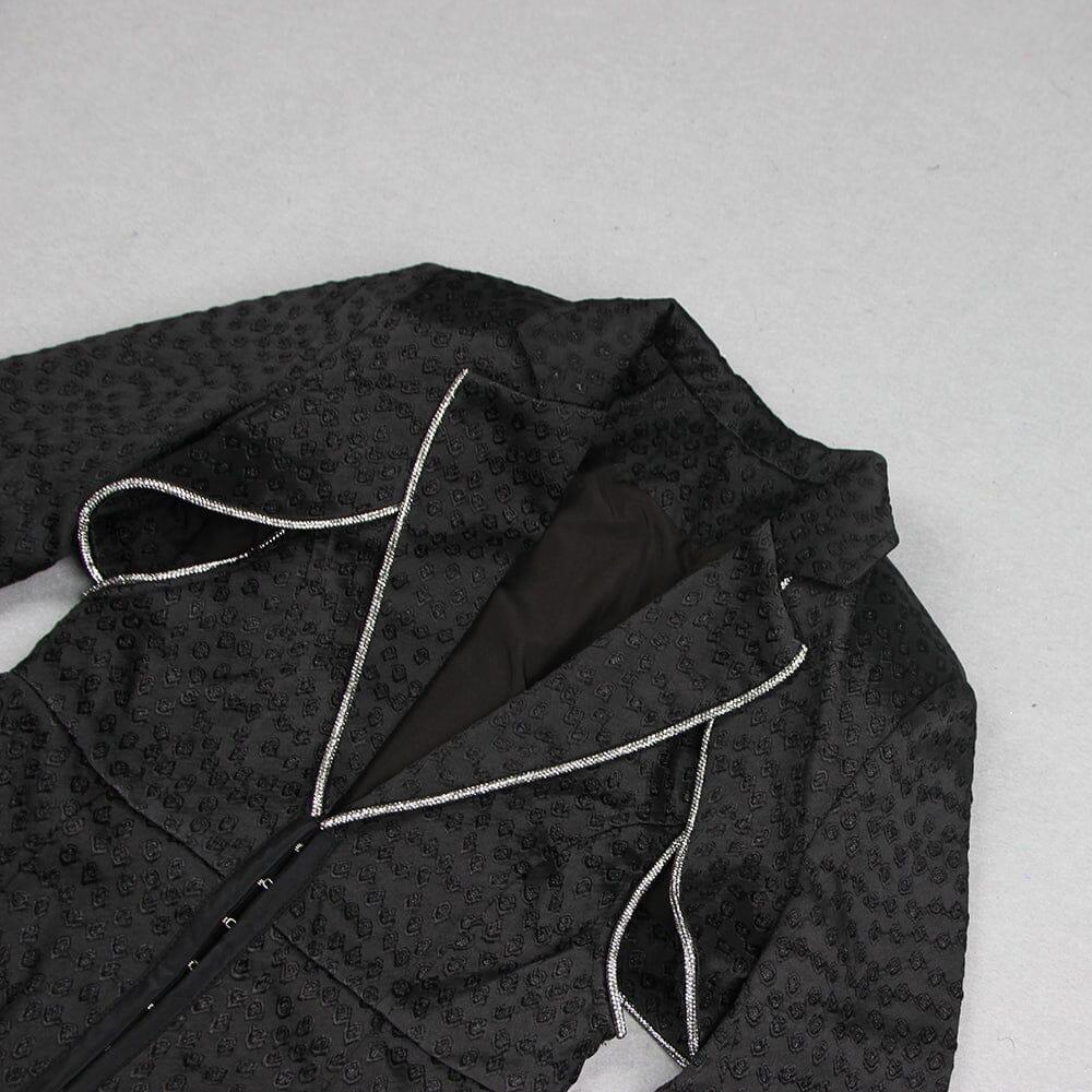 AIIZIE BLACK POLYESTER BLAZER DRESS - product image