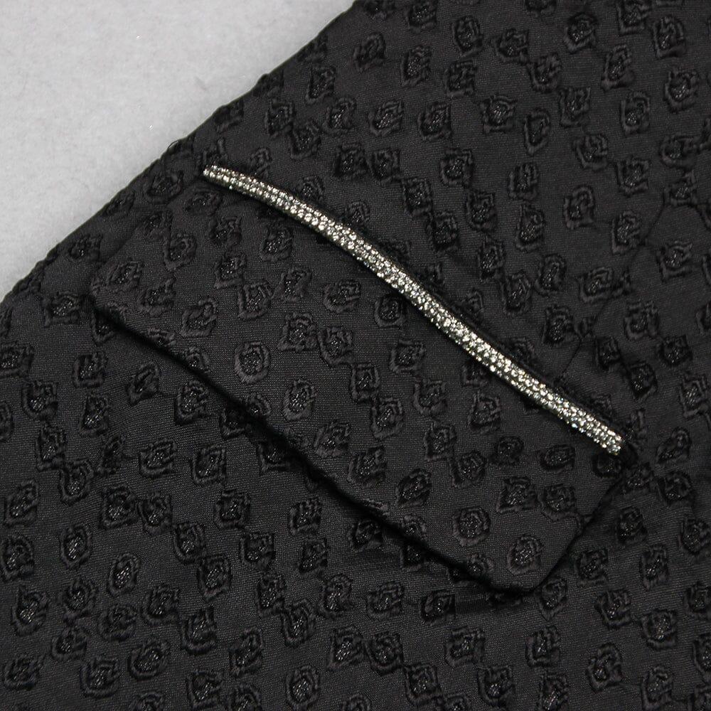 AIIZIE BLACK POLYESTER BLAZER DRESS - product image