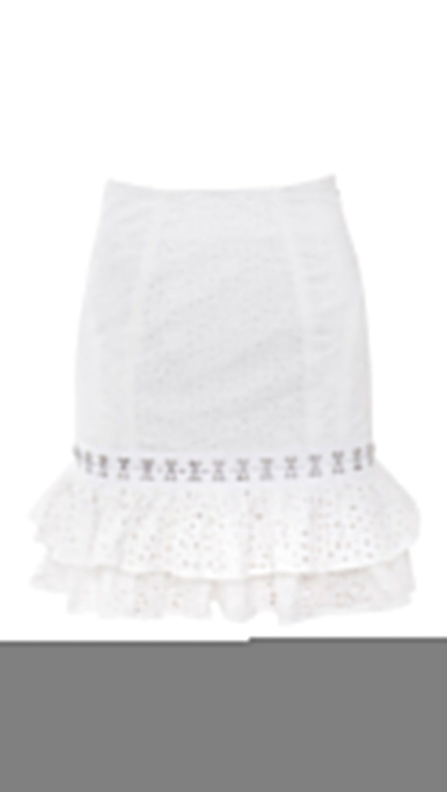 RUFFLE TWO PIECE SET IN WHITE