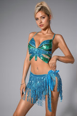 Dacota Fringe & Sequin Bikini Set