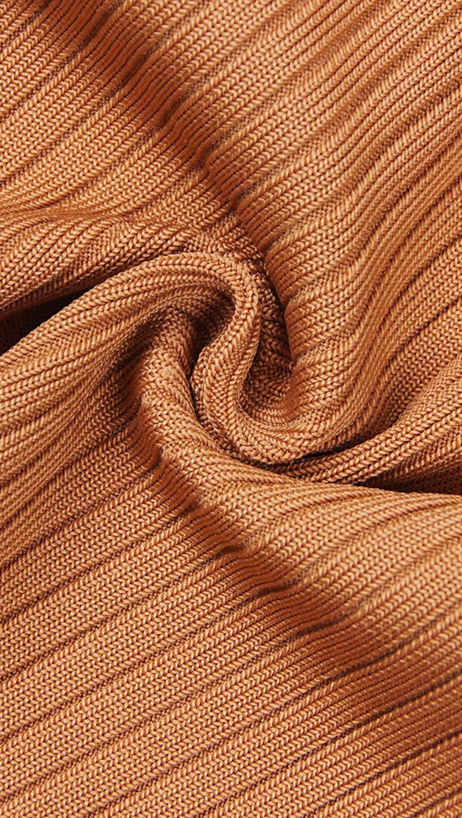 CUT OUT SLIPT MAXI DRESS IN BROWN