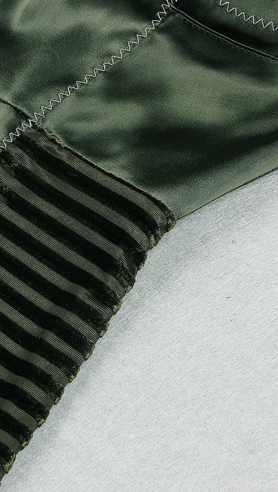 SATIN MIDI DRESS IN BLACKISH GREEN