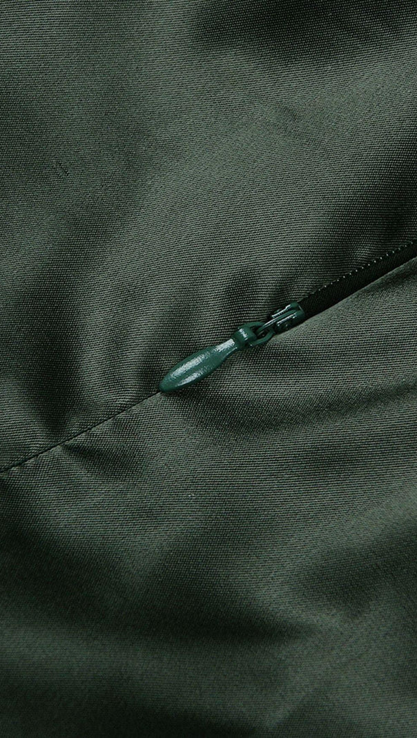 AIIZIE SATIN MIDI DRESS IN BLACKISH GREEN - product image