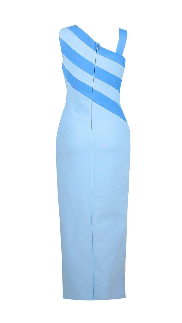 AIIZIE SLIT MINI DRESS IN BLUE - product image