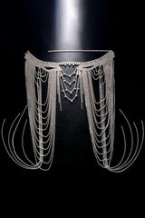 Danasia Rhinestone Fringe Shoulder Chain