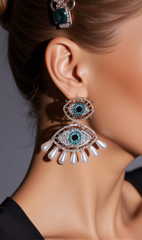 Eye Pearls Earrings