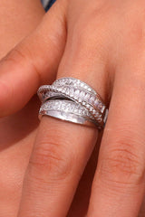 Primrose Diamonds Crossover Ring