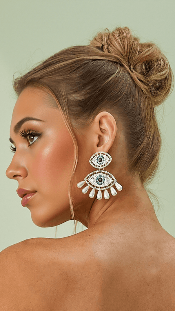 AIIZIE EYE PEARLS EARRINGS - product image