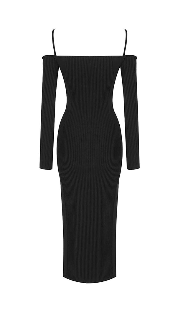 Trägerloses Bandage-Minikleid mit Hohlsaum in Braun