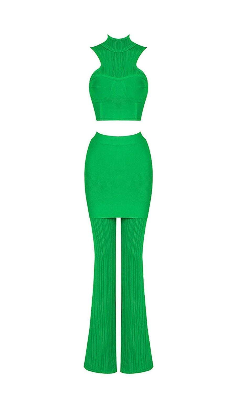 SET DI DUE PEZZI DI BENDAGGI IN VERDE