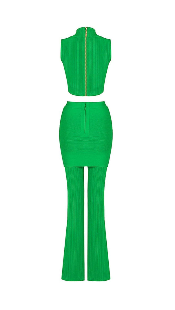 AIIZIE BANDAGE TWO PIECE SET IN GREEN - product image