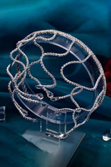 Magdalen Diamond Crystal Flower Hairband