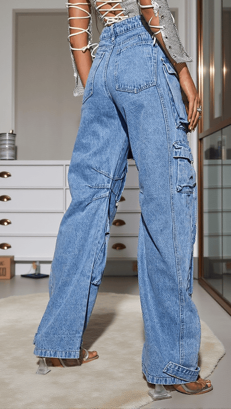 GIULIA DENIM PANTS IN BLUE