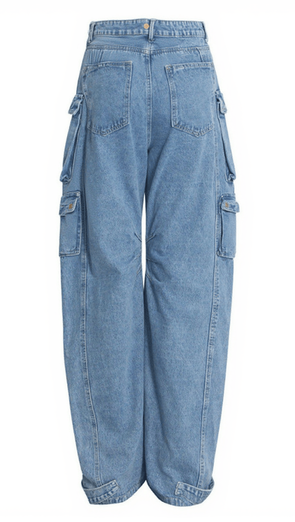 AIIZIE GIULIA DENIM PANTS IN BLUE - product image
