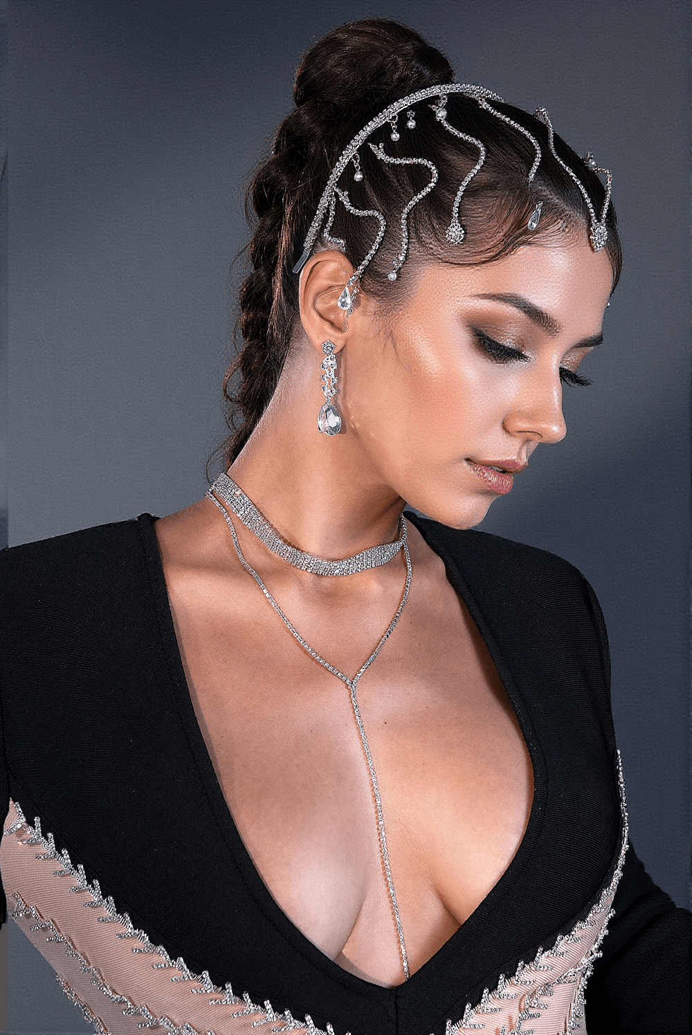 COLLANA CON CATENA DI DIAMANTI KAMERYN