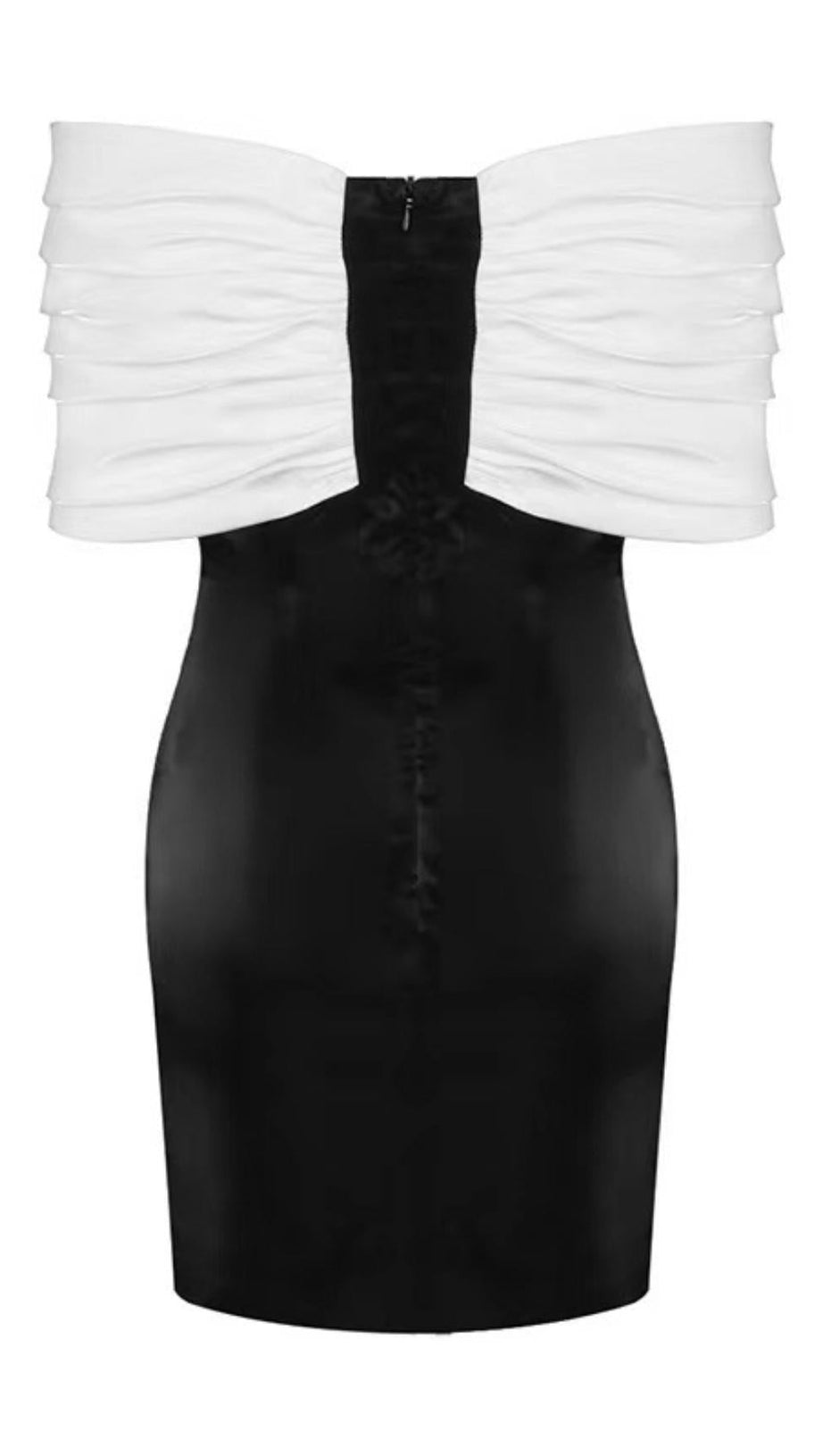 SATIN PINK BOW OFF SHOULDER MINI DRESS