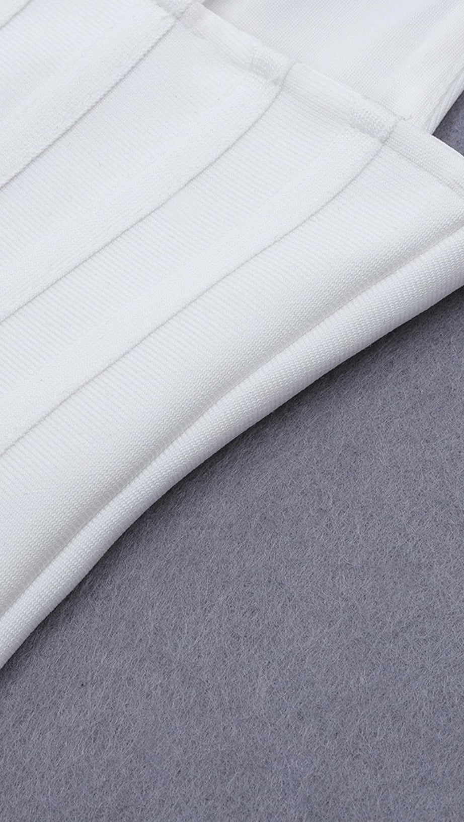 FRILLY BANDAGE MINI DRESS IN WHITE