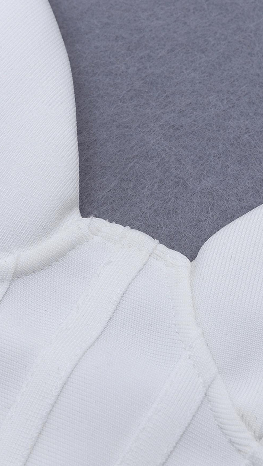 FRILLY BANDAGE MINI DRESS IN WHITE