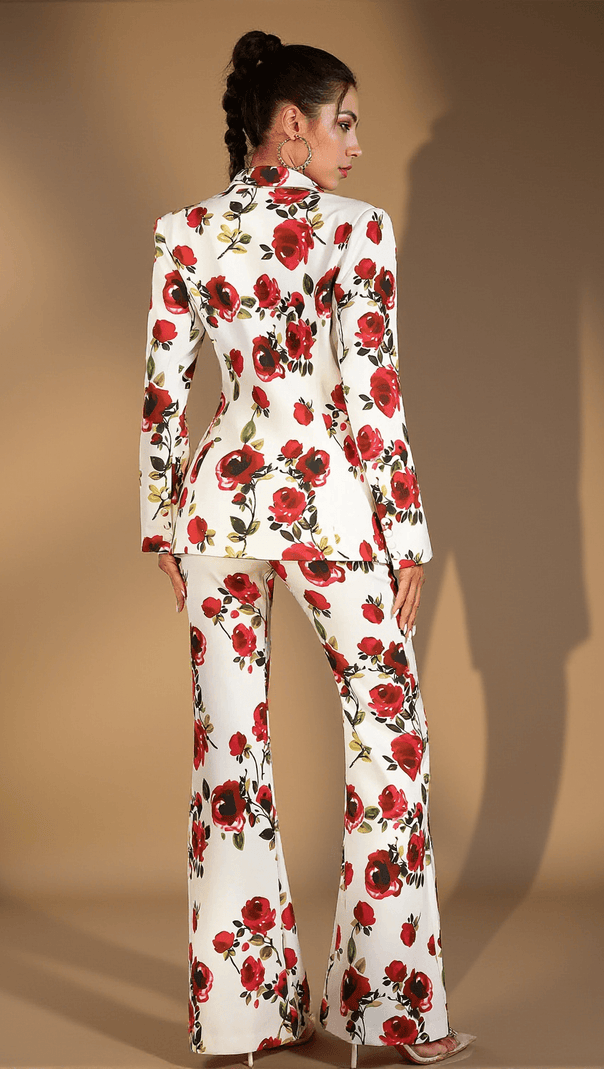 AIIZIE DANAJA FLORAL PANTSUIT 3 PIECE ENSEMBLE - product image