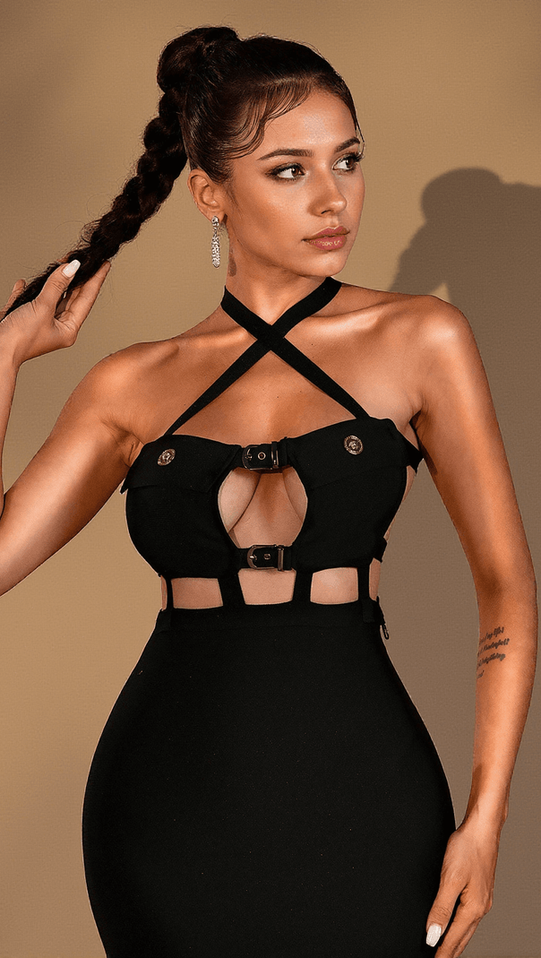 AIIZIE CHARLEEN STRAP CUTOUT MAXI DRESS - product image