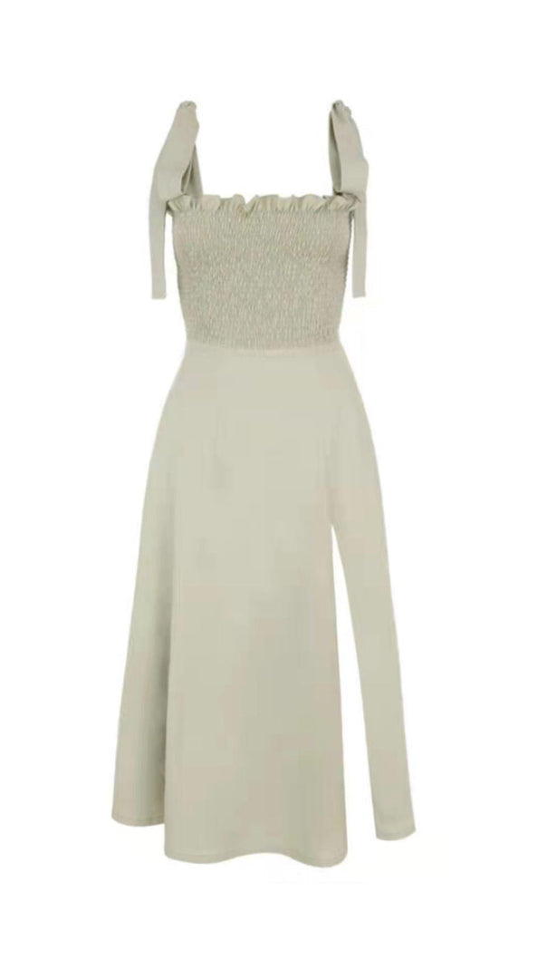 AIIZIE SLIT MIDI DRESS IN GREEN - product image