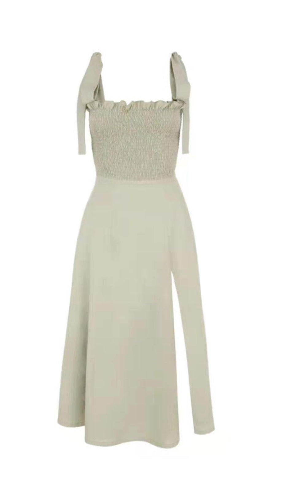 ABITO MIDI CON SPACCO VERDE