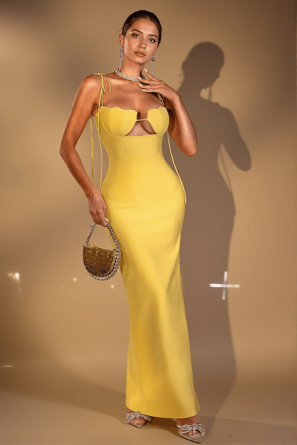 Eboni Korsett-Blumenkleid