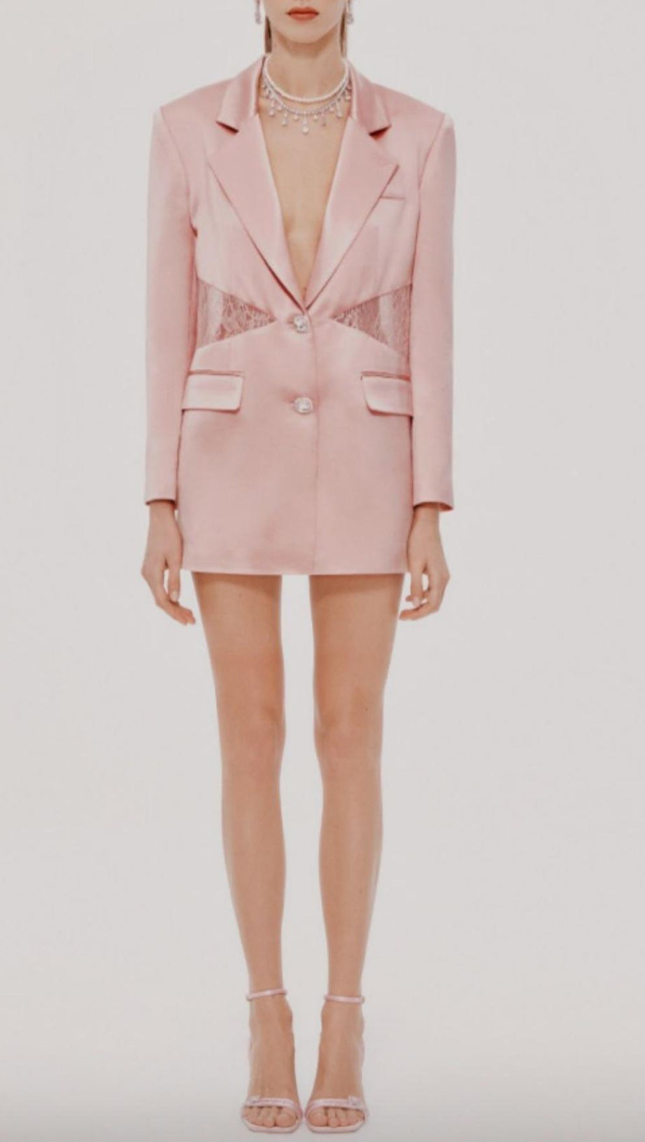 LONG SLEEVES LACE BLAZER