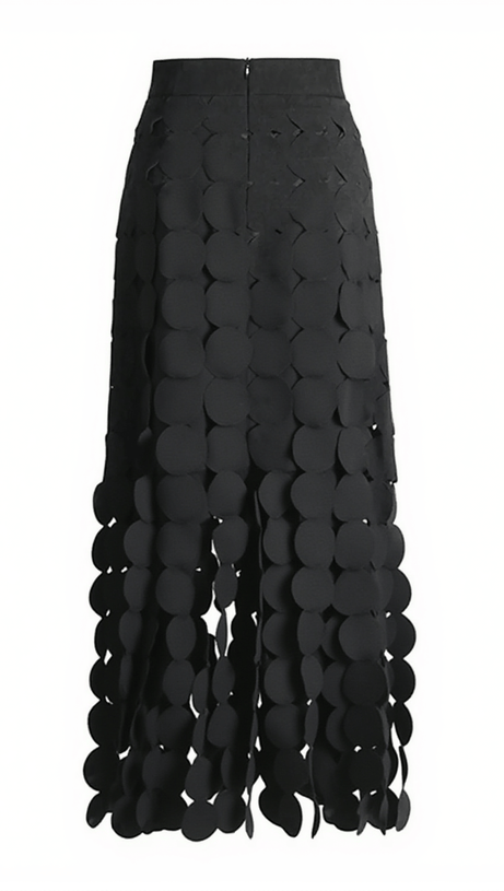 Jelena – Patchworkrock mit Fransen und Blumenmuster