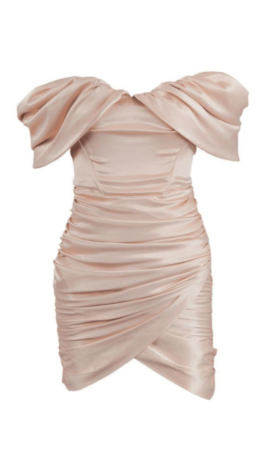 GONNA PLISSETTATA CON TOP A TUBO IN AVORIO