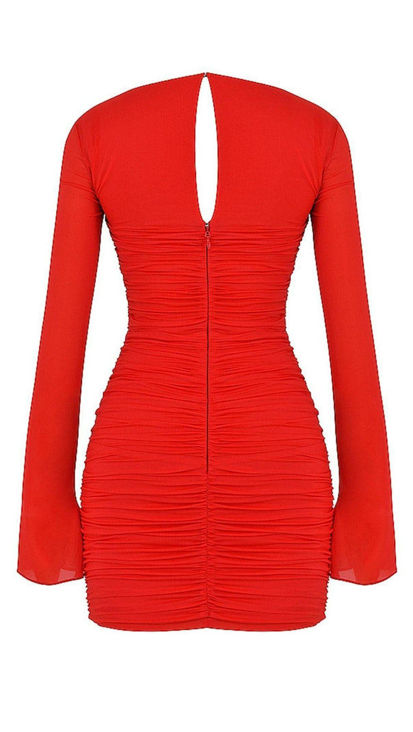 AIIZIE SCARLET CUTOUT MINI DRESS - product image