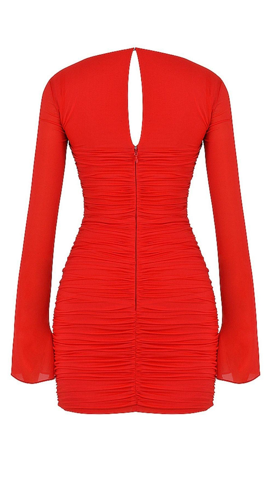 SCARLET CUTOUT MINI DRESS