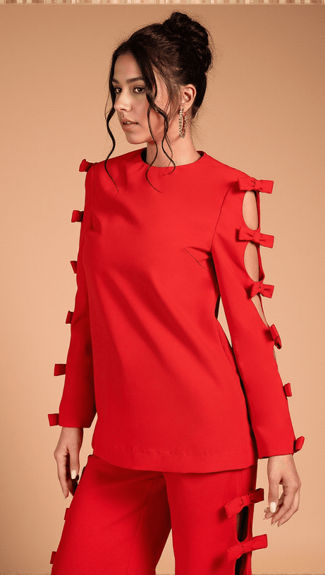 Fayanna Schmetterlings-Ausschnitt-Ensemble