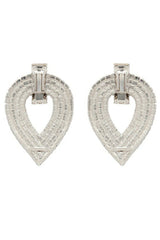 Henna Diamond Heart Earrings