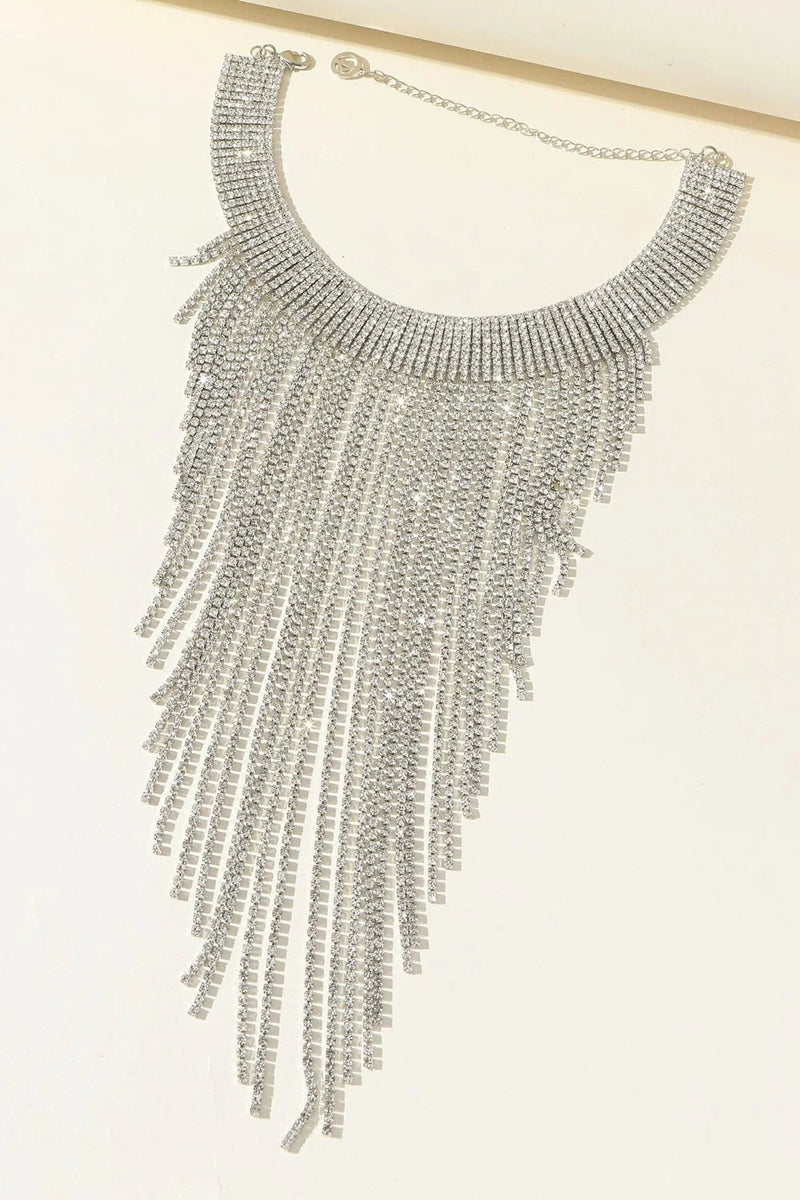 Karleigh Tassel Diamond Necklace