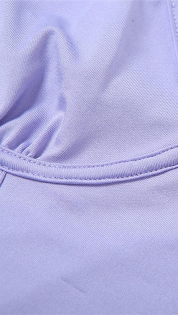 Long Sleeve Corset Top in Blue