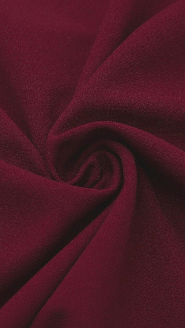 AIIZIE CUT OUT MESH MINI DRESS IN WINE RED - product image