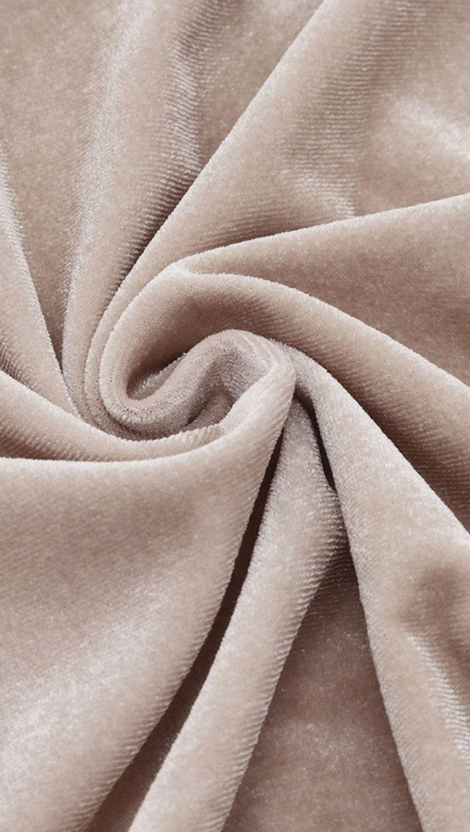 NUDE VELVET CUT OUT RUCHED MINI DRESS