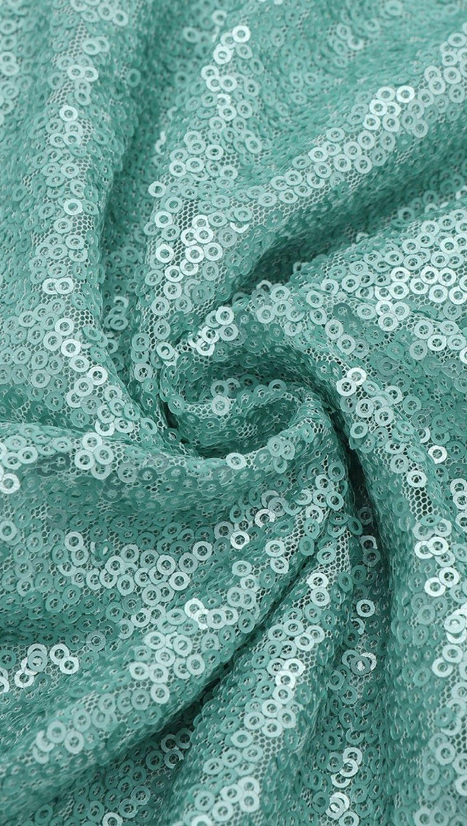 TURQUOISE SEQUIN SPLIT MIDI DRESS