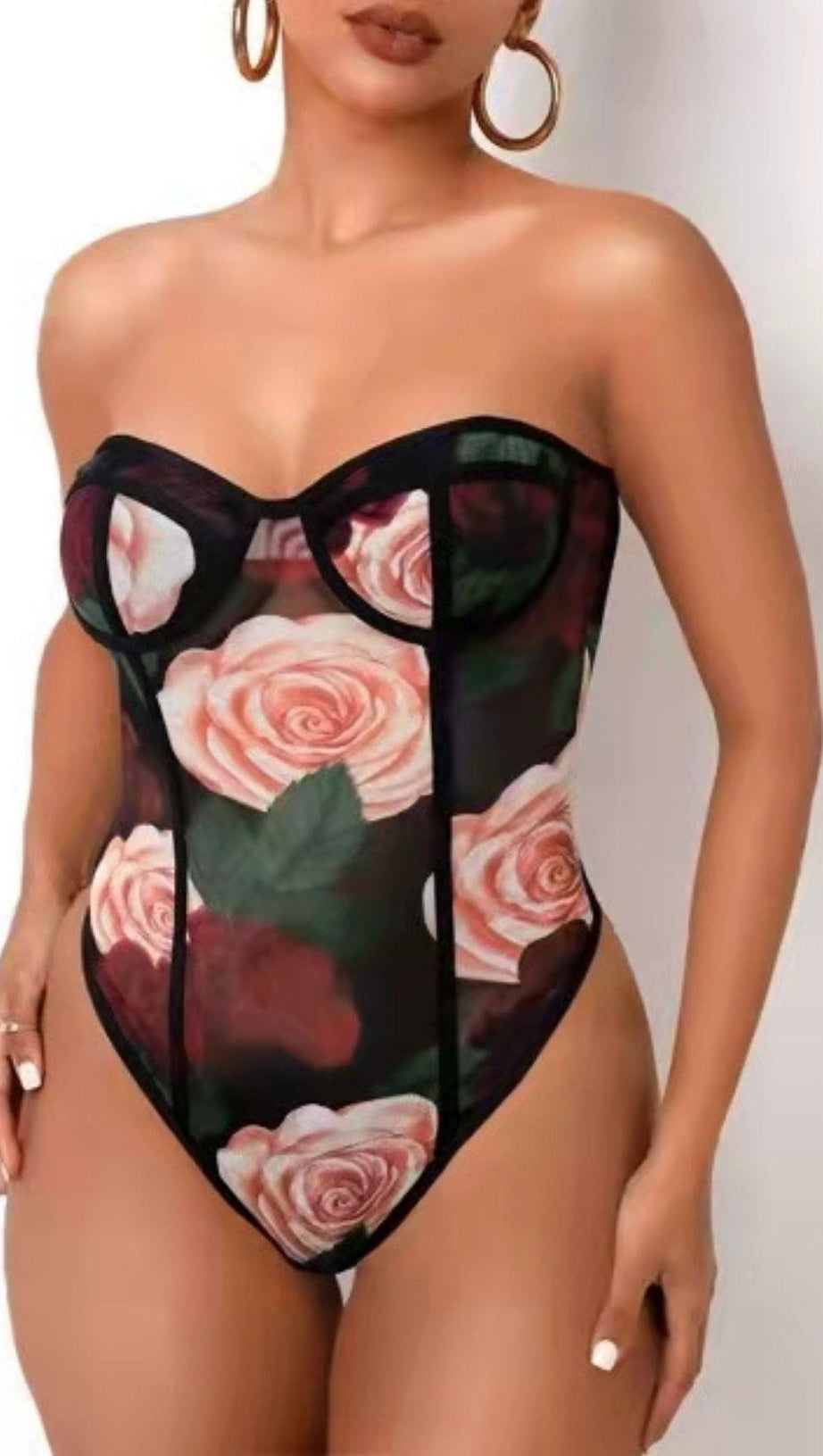 BODY CON STAMPA A FIORI