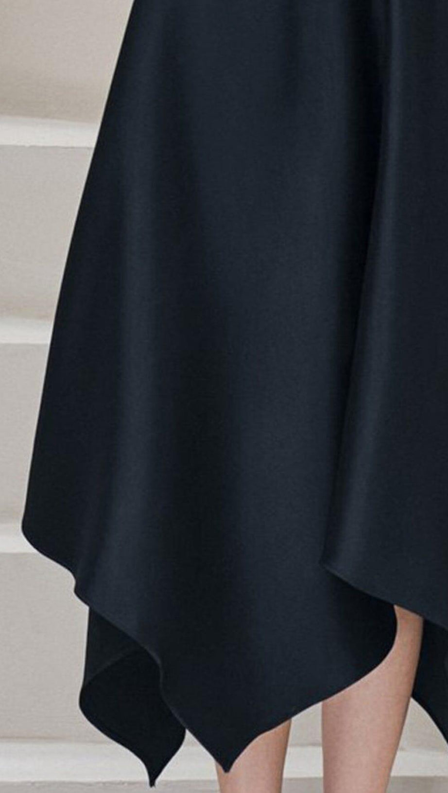 BLACK BUTTERFLY SLEEVELESS HIGH WAIST IRREGULAR SWING MIDI DRESS