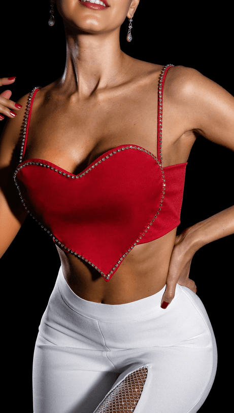 MINI TOP ORIANA DIAMOND HEART