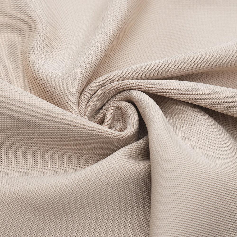 AIIZIE STRAPLESS BANDAGE MINI DRESS IN BEIGE - product image